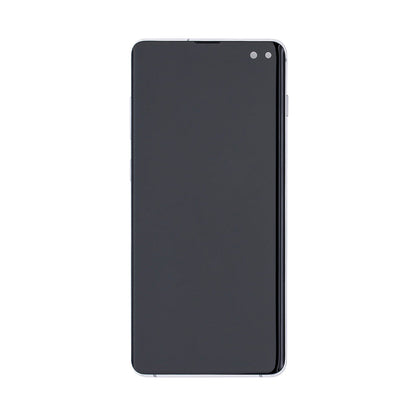 Samsung Galaxy S10 Plus G975F Display And Digitizer With Frame Prism White Refurbished