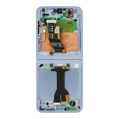 Samsung Galaxy Z Flip6 F741B Main Display And Digitizer With Frame Blue Service Pack