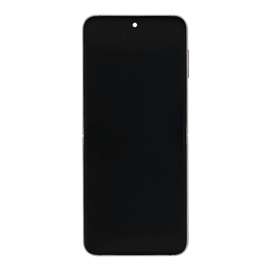 Samsung Galaxy Z Flip6 F741B Main Display And Digitizer With Frame Silver Shadow Service Pack