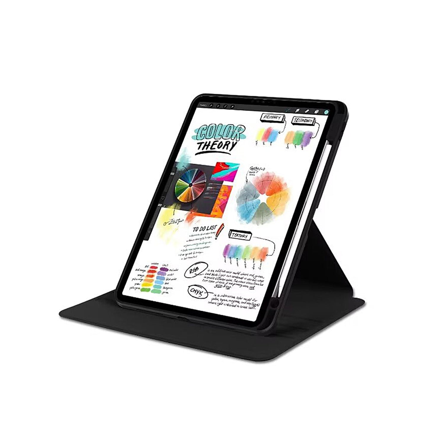 PU Leather Protective Case For Apple iPad Air 13 inch (2024) Black
