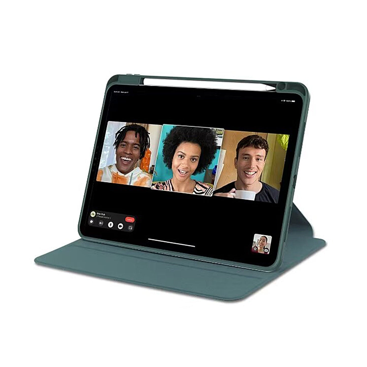 PU Leather Protective Case For Apple iPad Air 13 inch (2024) Midnight Green