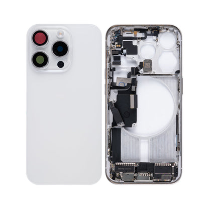 For Apple iPhone 15 Pro Housing With Small Parts White Titanium OEM