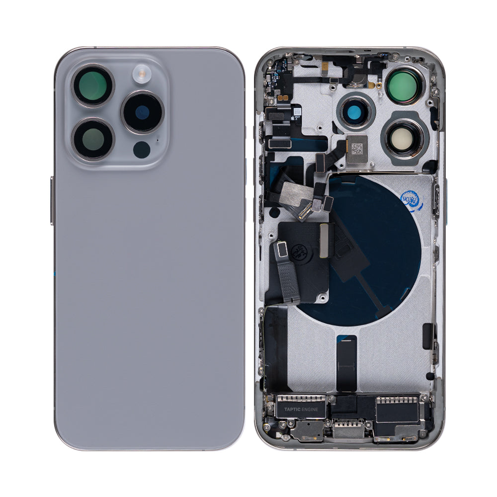 For Apple iPhone 15 Pro Housing With Small Parts Natural Titanium OEM