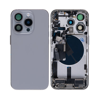For Apple iPhone 15 Pro Housing With Small Parts Natural Titanium OEM