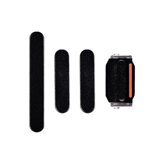 For Apple iPhone 15, 15 Plus Side Button Set Black Pulled (4pcs）