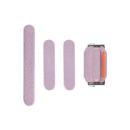 For Apple iPhone 15, 15 Plus Side Button Set Pink Pulled (4pcs）