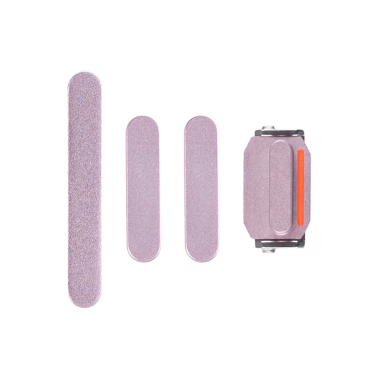 For Apple iPhone 15, 15 Plus Side Button Set Pink Pulled (4pcs）