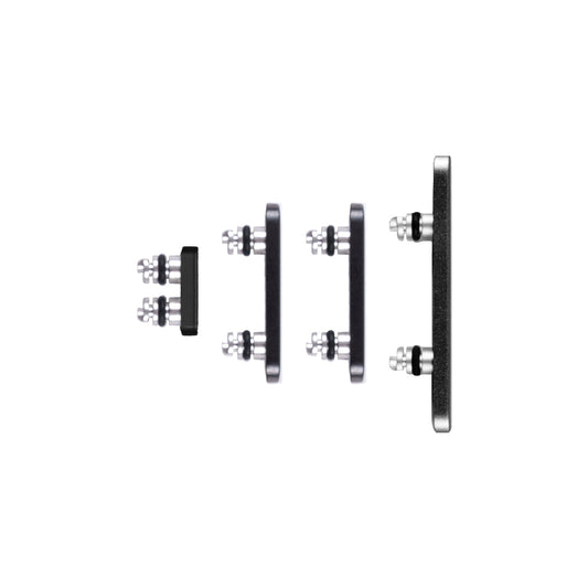 For Apple iPhone 15 Pro, 15 Pro Max Side Button Set Black Titanium Pulled (4pcs）