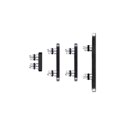 For Apple iPhone 15 Pro, 15 Pro Max Side Button Set Black Titanium Pulled (4pcs）