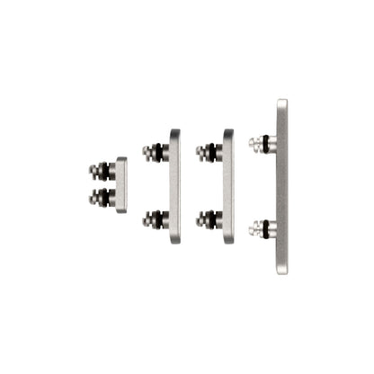 For Apple iPhone 15 Pro, 15 Pro Max Side Button Set Natural Titanium Pulled (4pcs）