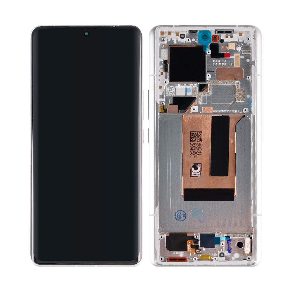 Xiaomi 13 Ultra Display And Digitizer With Frame White OEM
