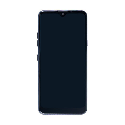LG Q60 Display And Digitizer With Frame Aurora Black OEM