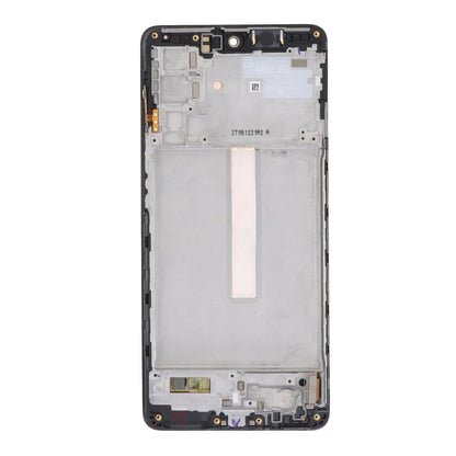 Samsung Galaxy M52 5G M526B Display And Digitizer With Frame Blazing Black Soft-OLED