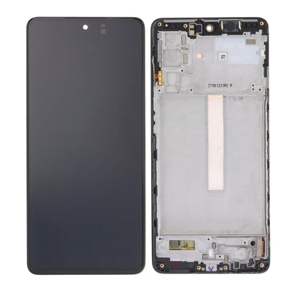 Samsung Galaxy M52 5G M526B Display And Digitizer With Frame Blazing Black Soft-OLED