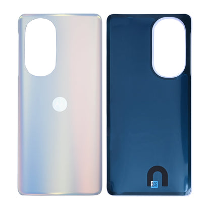 Motorola Edge 30 Pro Back Cover Without Lens Stardust White OEM