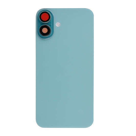 For Apple iPhone 16 Back Glass With NFC, Enlarged Camera Frame Teal Compatible