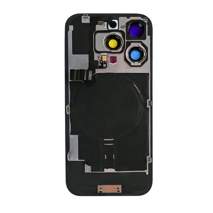 For Apple iPhone 16 Pro Back Glass With NFC, Enlarged Camera Frame Desert Titanium Compatible