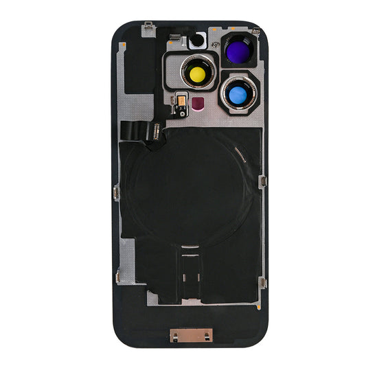 For Apple iPhone 16 Pro Max Back Glass With NFC, Enlarged Camera Frame Natural Titanium Compatible