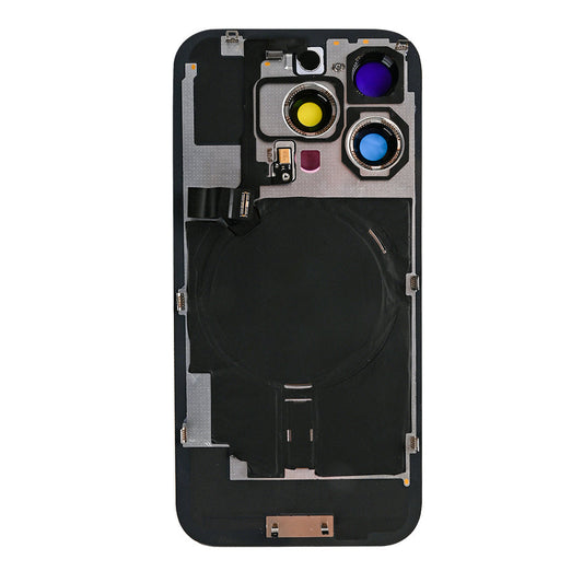 For Apple iPhone 16 Pro Max Back Glass With NFC, Enlarged Camera Frame Desert Titanium Compatible