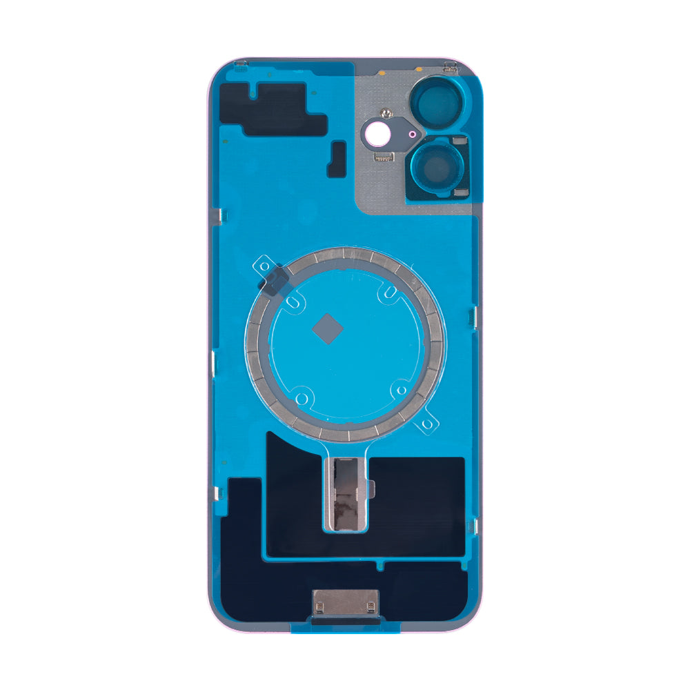 For Apple iPhone 16 Plus Back Glass Without NFC, Enlarged Camera Frame Pink Compatible