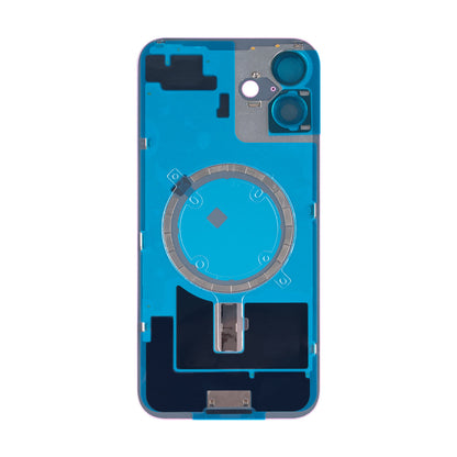 For Apple iPhone 16 Plus Back Glass Without NFC, Enlarged Camera Frame Pink Compatible
