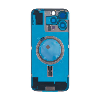 For Apple iPhone 16 Pro Max Back Glass Without NFC, Enlarged Camera Frame Desert Titanium Compatible