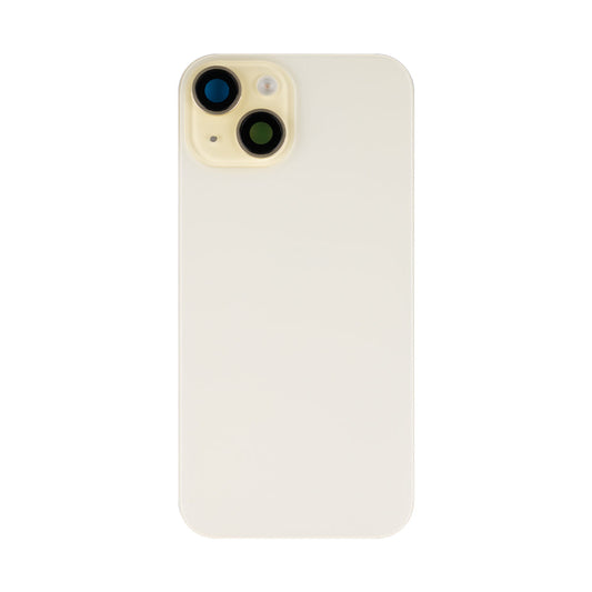 For Apple iPhone 15 Back Glass With NFC, Enlarged Camera Frame Yellow Compatible