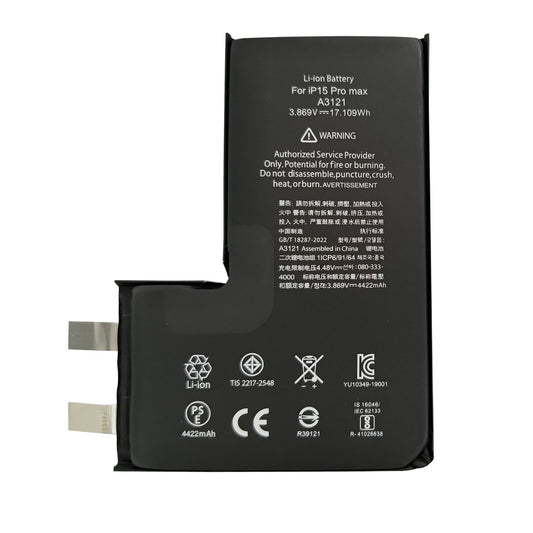 For Apple iPhone 15 Pro Max Battery (Spot Welding Required) No BMS/IC OEM