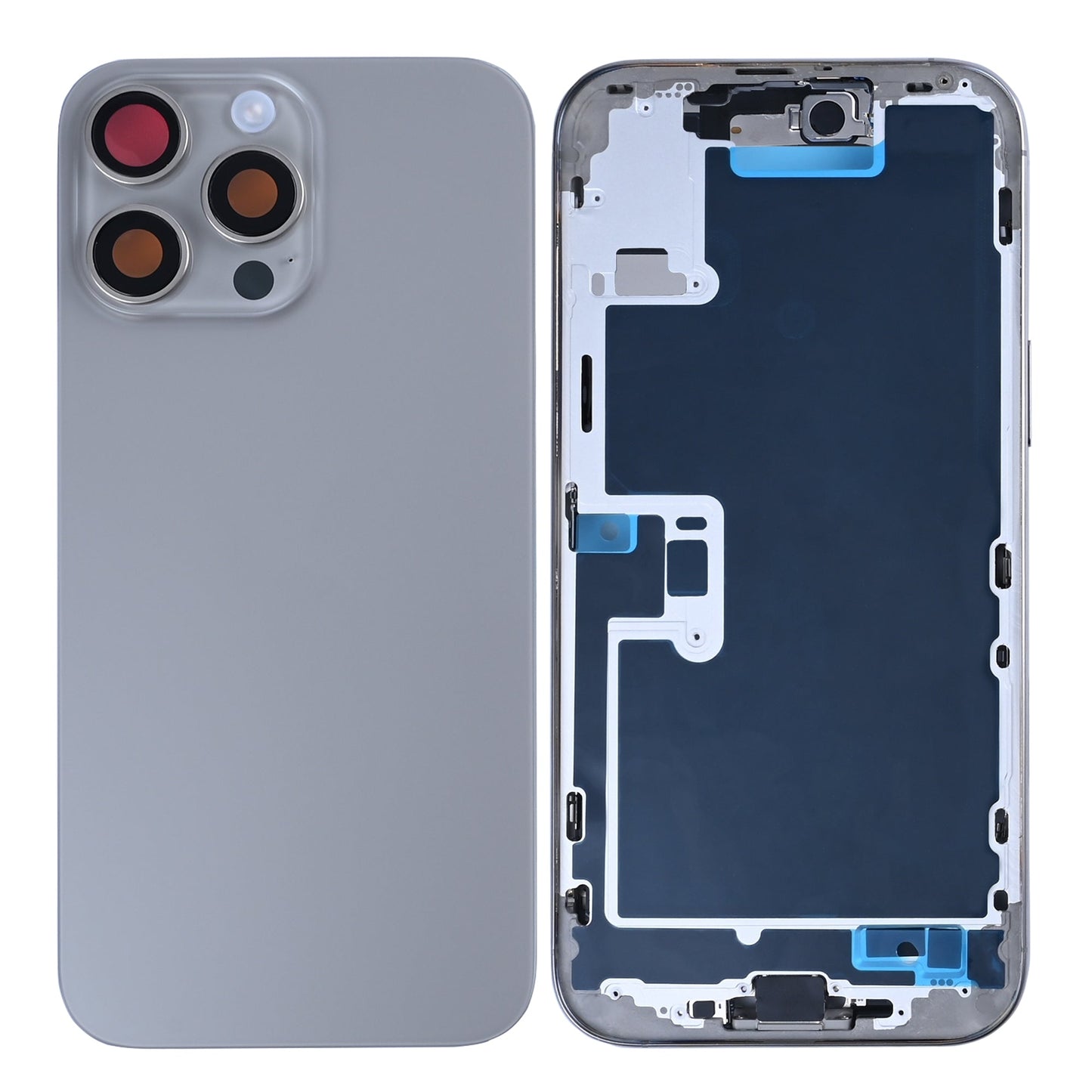 For Apple iPhone 16 Pro Max Housing With Small Parts Natural Titanium OEM
