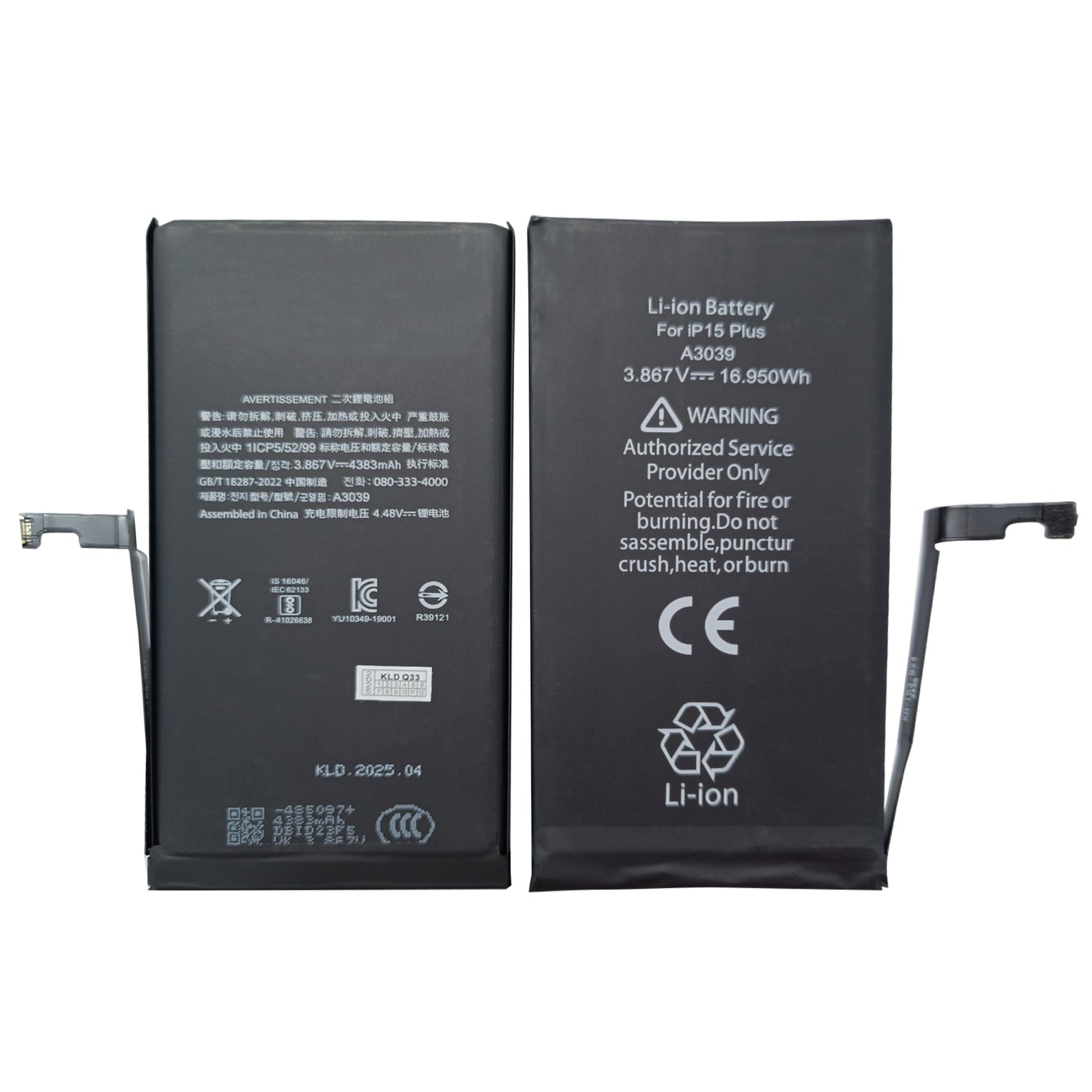 For Apple iPhone 15 Plus Run Diagnostics Battery OEM