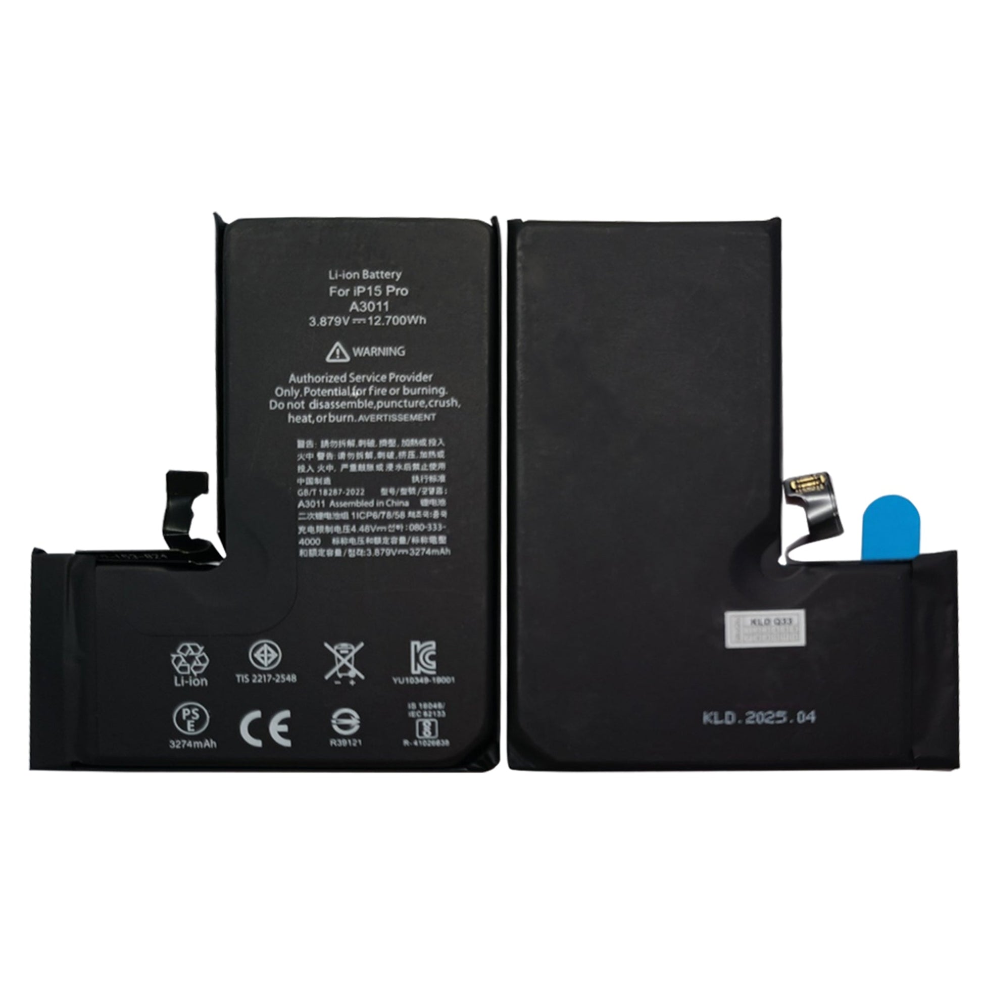 For Apple iPhone 15 Pro Run Diagnostics Battery OEM