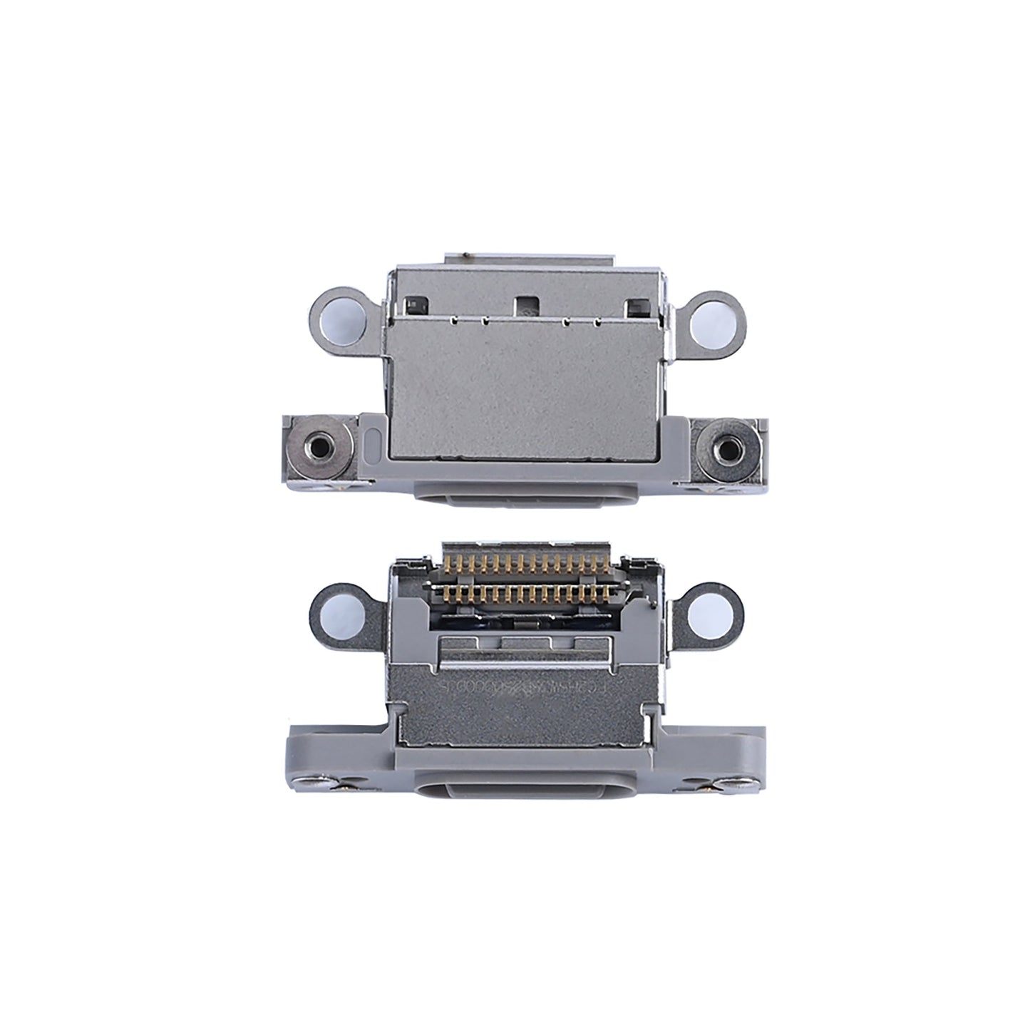 For Apple iPhone 16 Pro, 16 Pro Max System Charging Port White Titanium Pulled (10pcs)