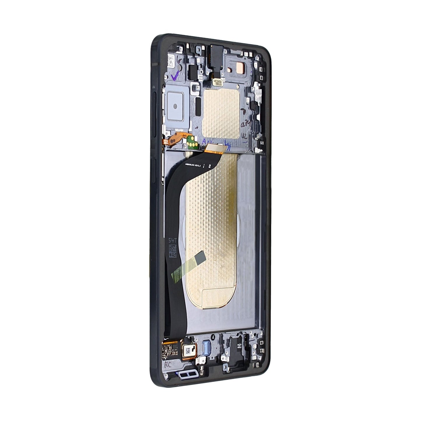 Samsung Galaxy S25 Edge S937B Display And Digitizer With Frame Titanium Jetblack Service Pack