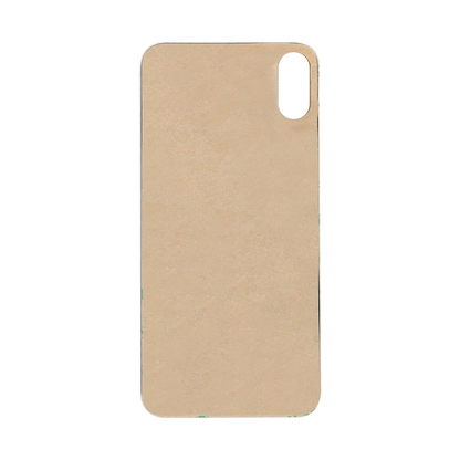 For Apple iPhone XS Back Glass, Enlarged Camera Frame Gold Compatible
