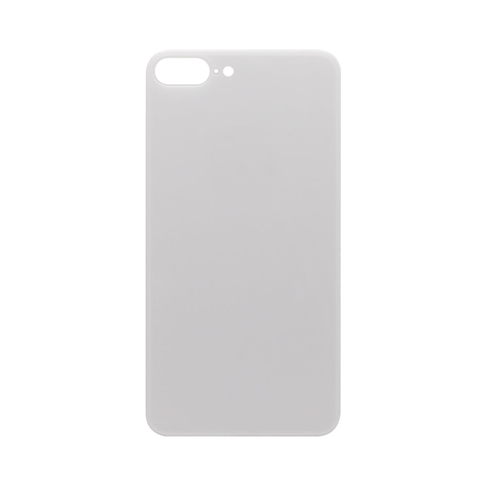 For Apple iPhone 8 Plus Back Glass, Enlarged Camera Frame White Compatible