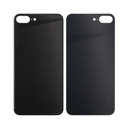 For Apple iPhone 8 Plus Back Glass, Enlarged Camera Frame Black Compatible