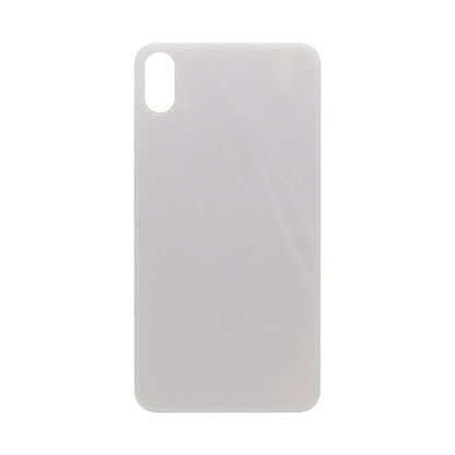 For Apple iPhone X Back Glass, Enlarged Camera Frame White Compatible