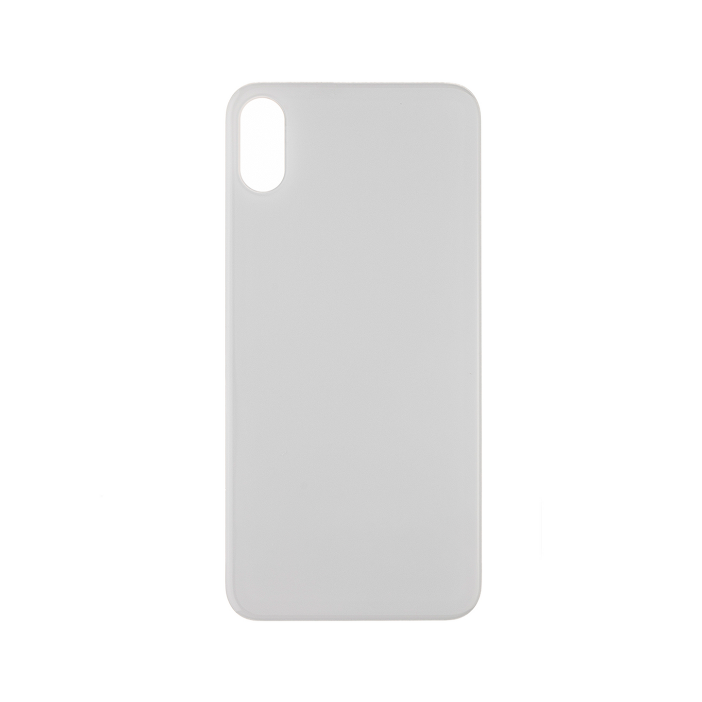 For Apple iPhone X Back Glass, Enlarged Camera Frame White Compatible