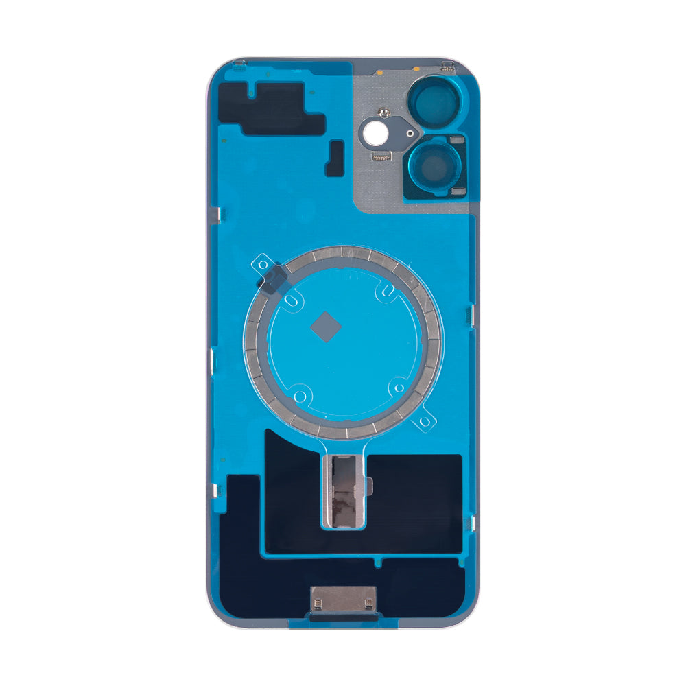 For Apple iPhone 16 Plus Back Glass Without NFC, Enlarged Camera Frame Black Compatible