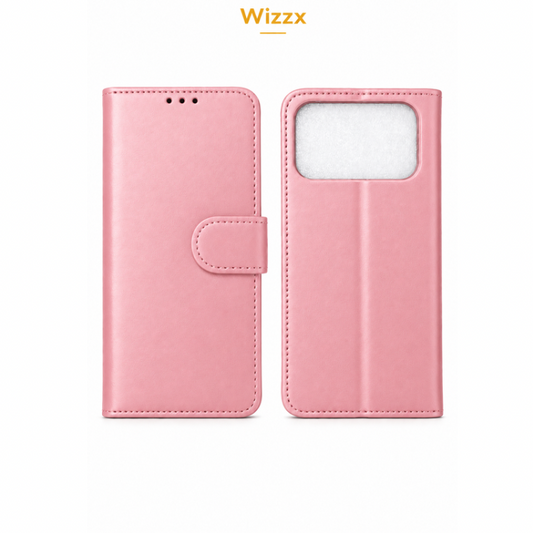Wizzx IPhone 18 Pro Book Cases- Pink