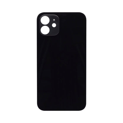 For Apple iPhone 12 Back Glass, Enlarged Camera Frame Black Compatible