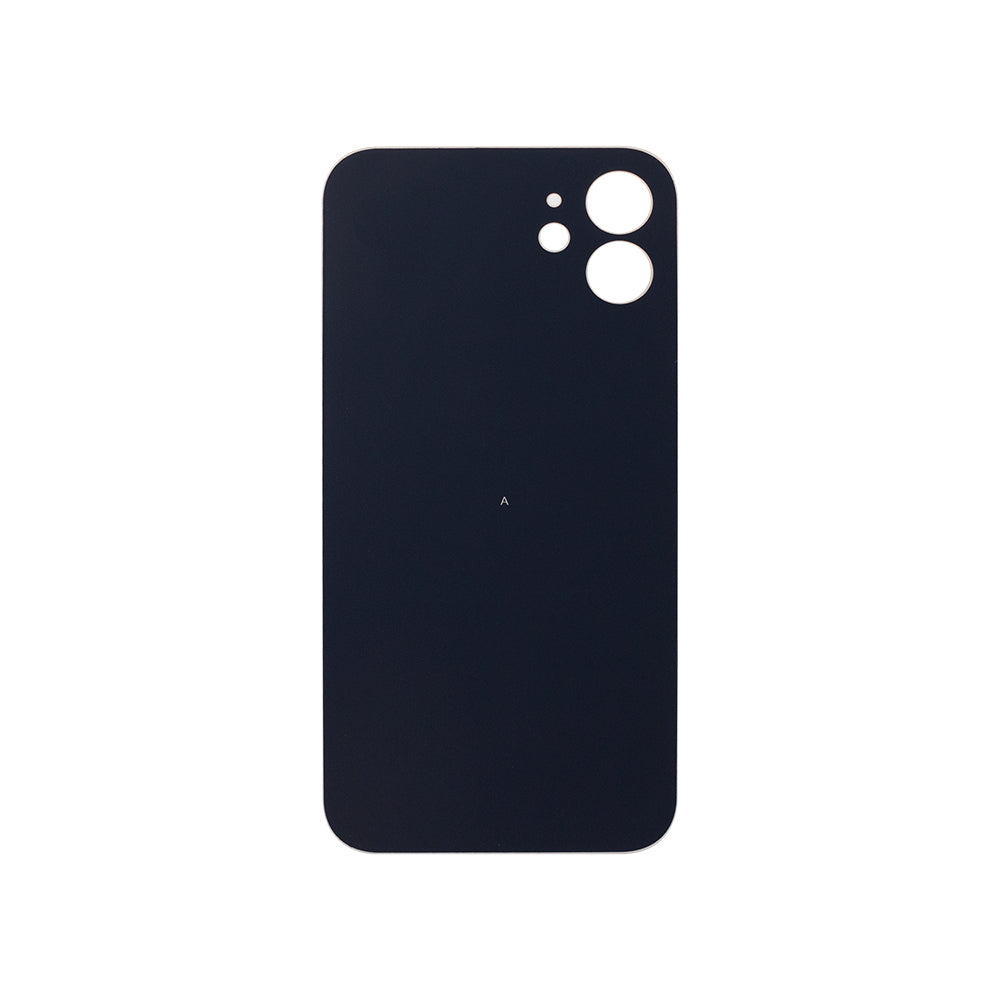 For Apple iPhone 12 Back Glass, Enlarged Camera Frame White Compatible