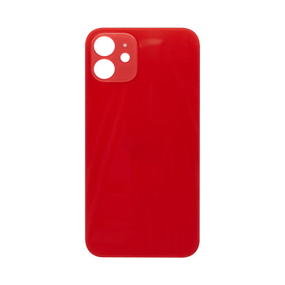 For Apple iPhone 12 Back Glass, Enlarged Camera Frame Red Compatible