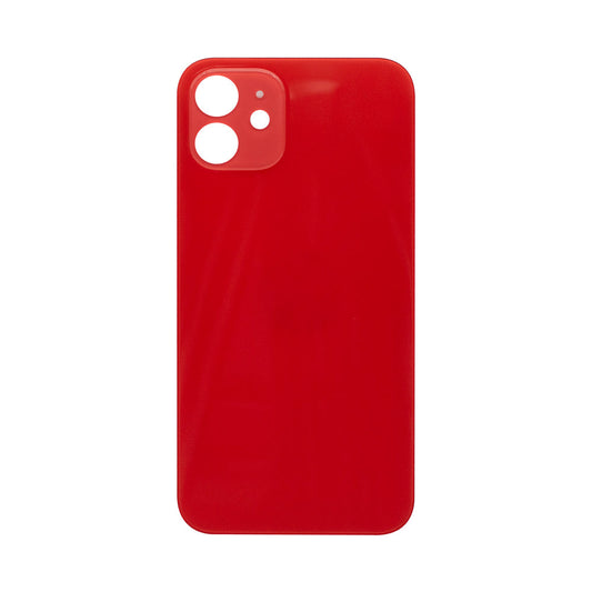For Apple iPhone 12 Back Glass, Enlarged Camera Frame Red Compatible