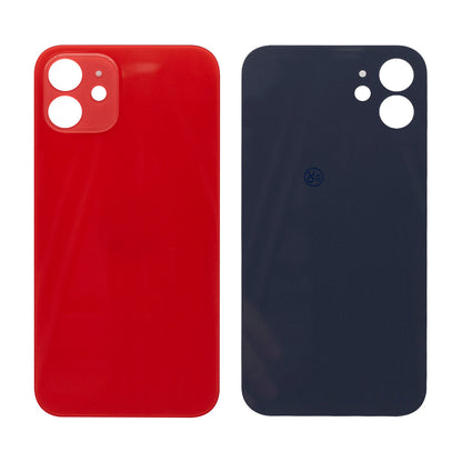For Apple iPhone 12 Back Glass, Enlarged Camera Frame Red Compatible