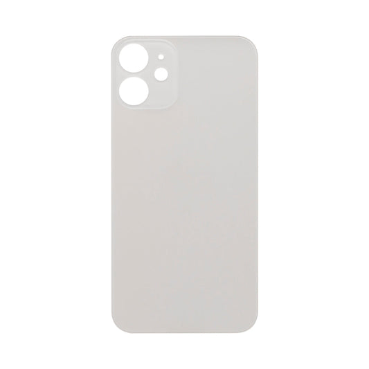 For Apple iPhone 12 Mini Back Glass, Enlarged Camera Frame White Compatible