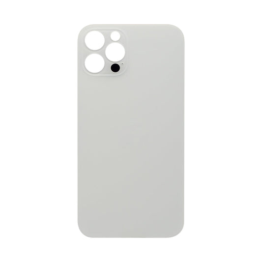 For Apple iPhone 12 Pro Back Glass, Enlarged Camera Frame Silver Compatible