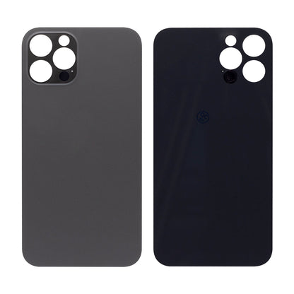 For Apple iPhone 12 Pro Back Glass, Enlarged Camera Frame Graphite Compatible