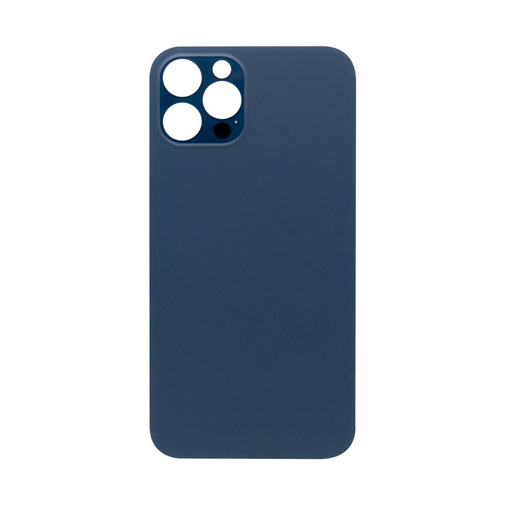 For Apple iPhone 12 Pro Back Glass, Enlarged Camera Frame Pacific Blue Compatible
