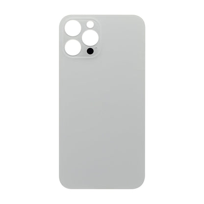 For Apple iPhone 12 Pro Max Back Glass, Enlarged Camera Frame Silver Compatible